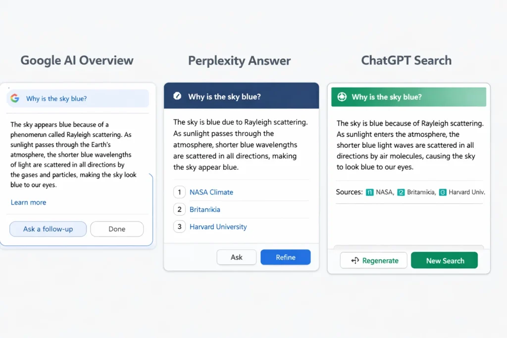 AI Overviews vs Perplexity